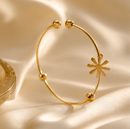 The Gilded Daisy Cuff