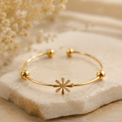 The Gilded Daisy Cuff