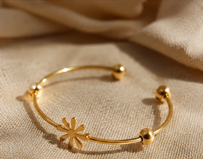 The Gilded Daisy Cuff