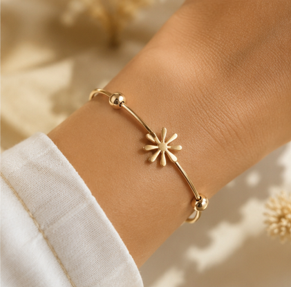 The Gilded Daisy Cuff