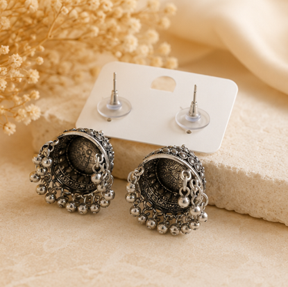 The Midnight Mandala Jhumkas