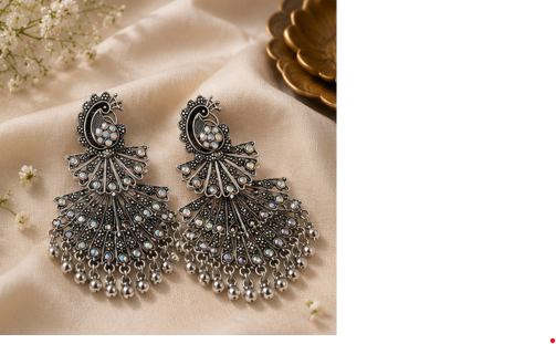 The Imperial Plume Statement Earrings