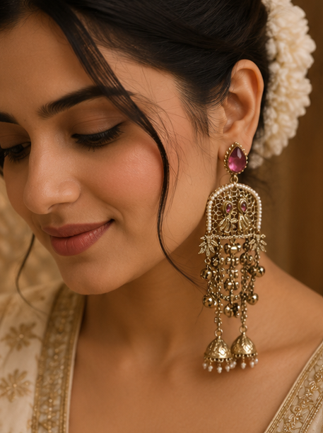 The Maharani Ruby Chandbalis